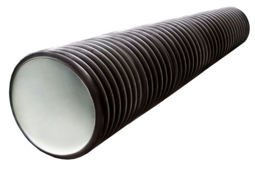 Труба гофрированная d 575/500 с раструбом L=6 двуслойная SN6